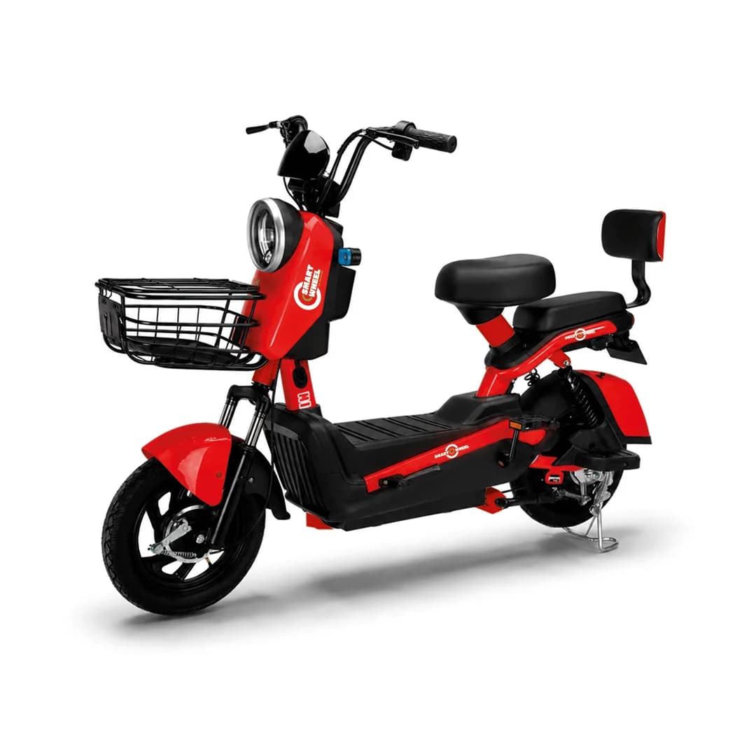 Moto Elétrica Smart Wheel Sw 001 Vermelha 1000W 48V 20Ah