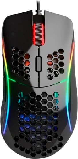 Mouse Gamer Glorious Model D- RGB - Preto Brilhante (Com Cabo)
