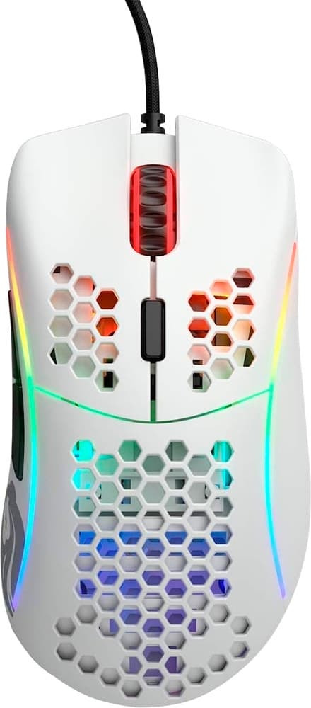 Mouse Gamer Glorious Model D RGB - Branco Brilhante (Com Cabo)