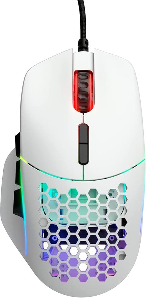 Mouse Gamer Glorious Model I RGB - Branco Fosco (Com Fio)