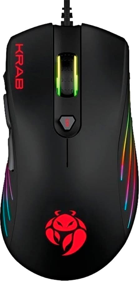 Mouse Gamer Krab Specter Kbgmr20 RGB 10000DPI - Preto (Com Cabo)