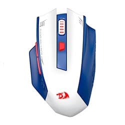 Mouse Gamer Redragon M994WBR Woki Wireless - Branco / Azul