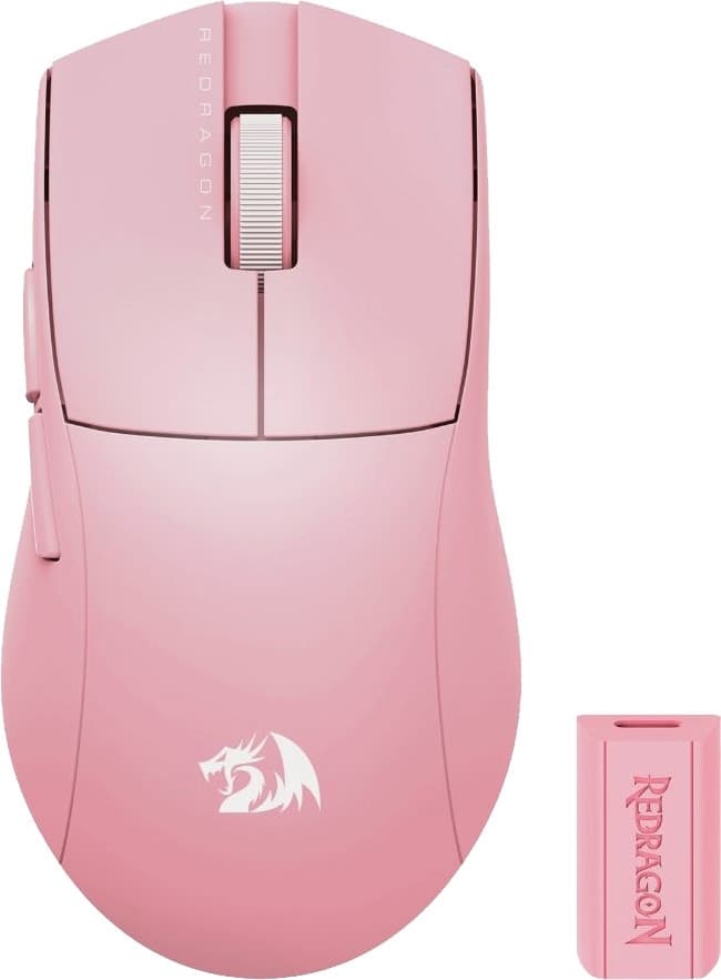 Mouse Gamer Redragon M916P-Pro-4K K1NG 4K Pro Rosa (3 Modos)
