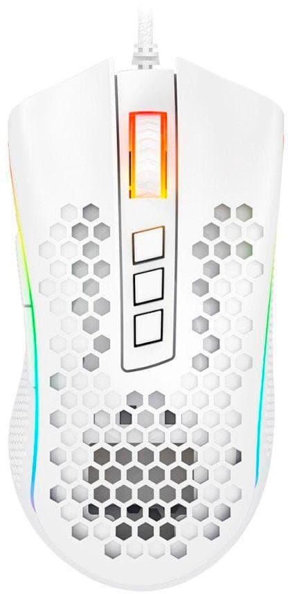 Mouse Gamer Redragon Storm Elite M988W-RGB (Com Fio) - Branco