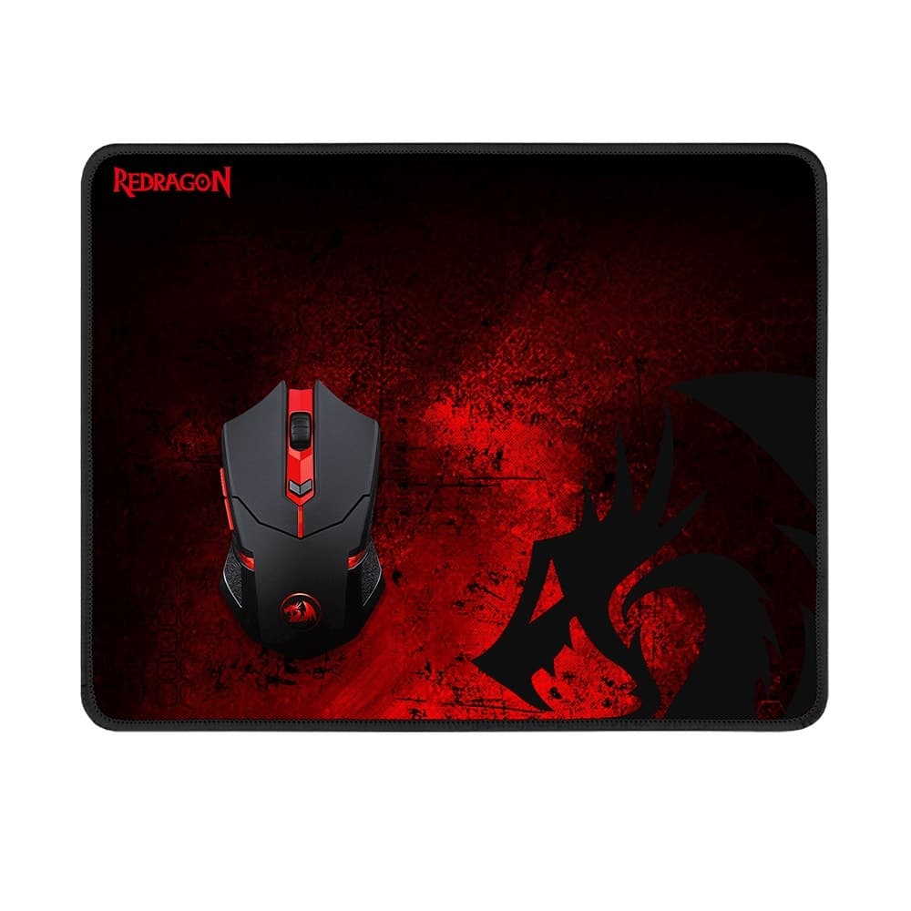 Mouse e Mouse Pad Redragon M601WL-Ba 2 Em 1 Preto/Vermelho
