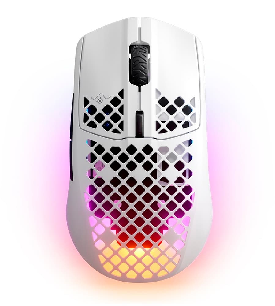 Mouse Gaming SteelSeries Aerox 3 Wireless 2022 Edition 62608 - Branco (Sem Fio)