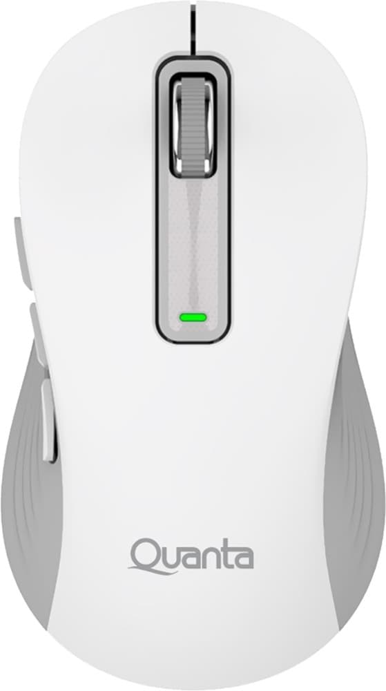 Mouse Óptico Quanta Qtmoi40 com Fio Click&Go Branco