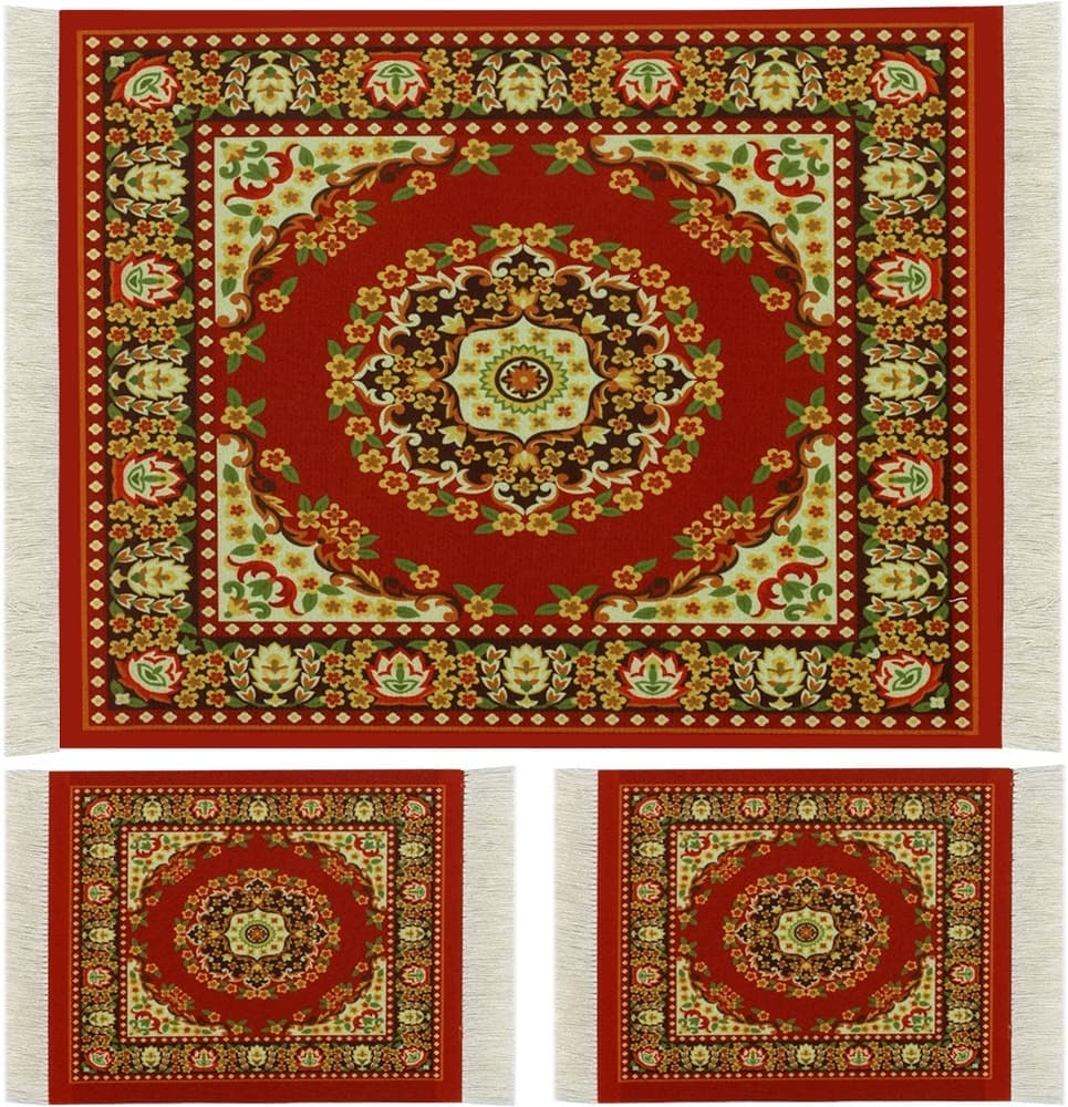 Mouse Pad Farjini Fj-03-B Arabesque (18 X 23 Cm) + 2 Porta-Copos