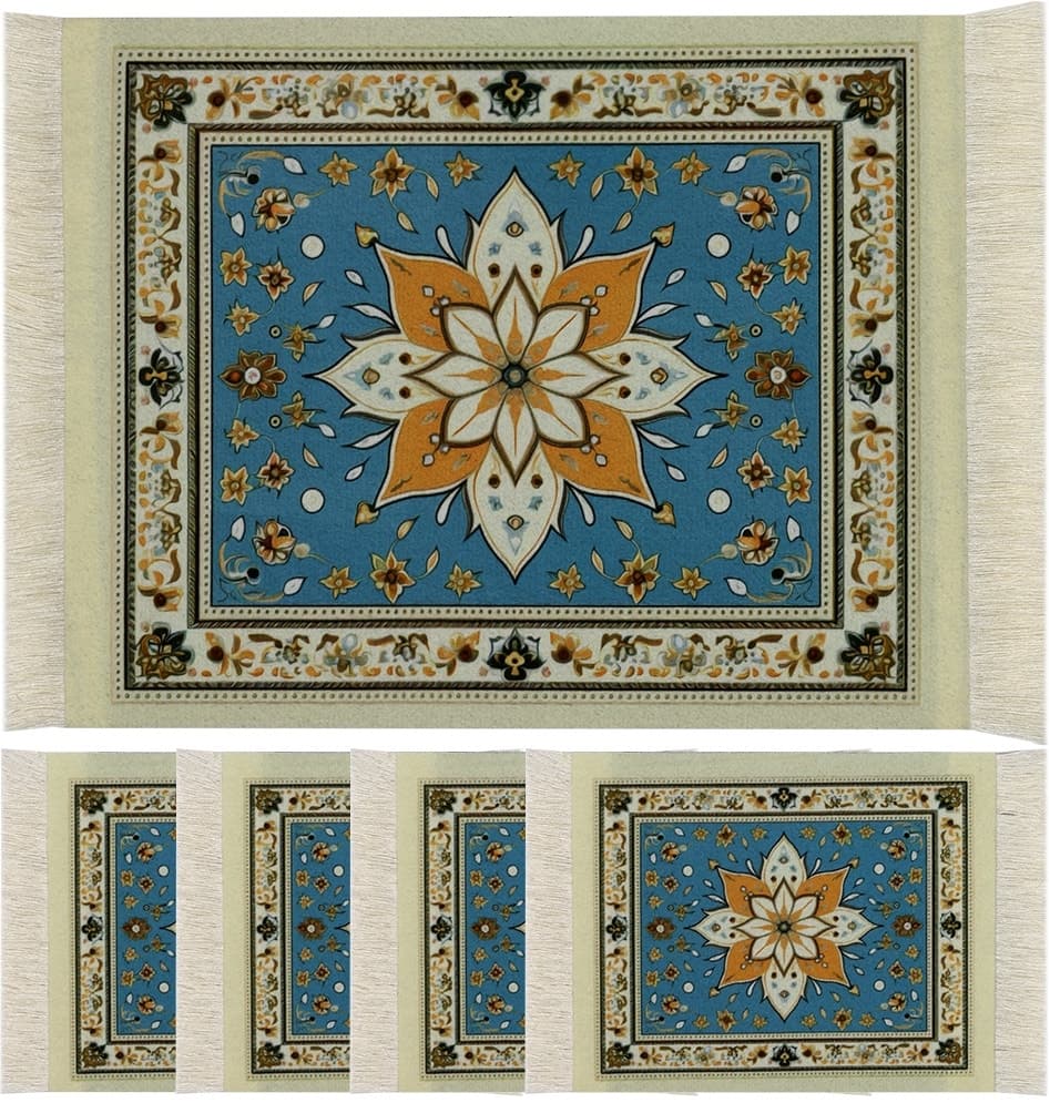 Mouse Pad Farjini Fj-05-C Arabesque (18 X 23 Cm) + 4 Porta-Copos