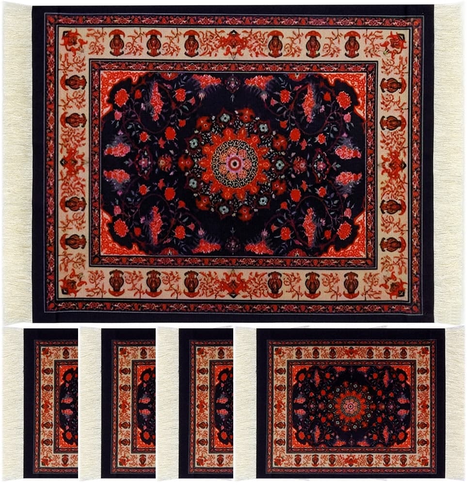 Mouse Pad Farjini Fj-05-G Arabesque (18 X 23 Cm) + 4 Porta-Copos