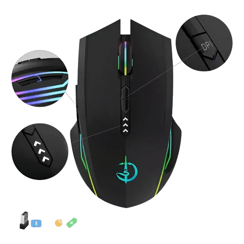 Mouse USB Gamer Havit Ms1034 V2 RGB Preto