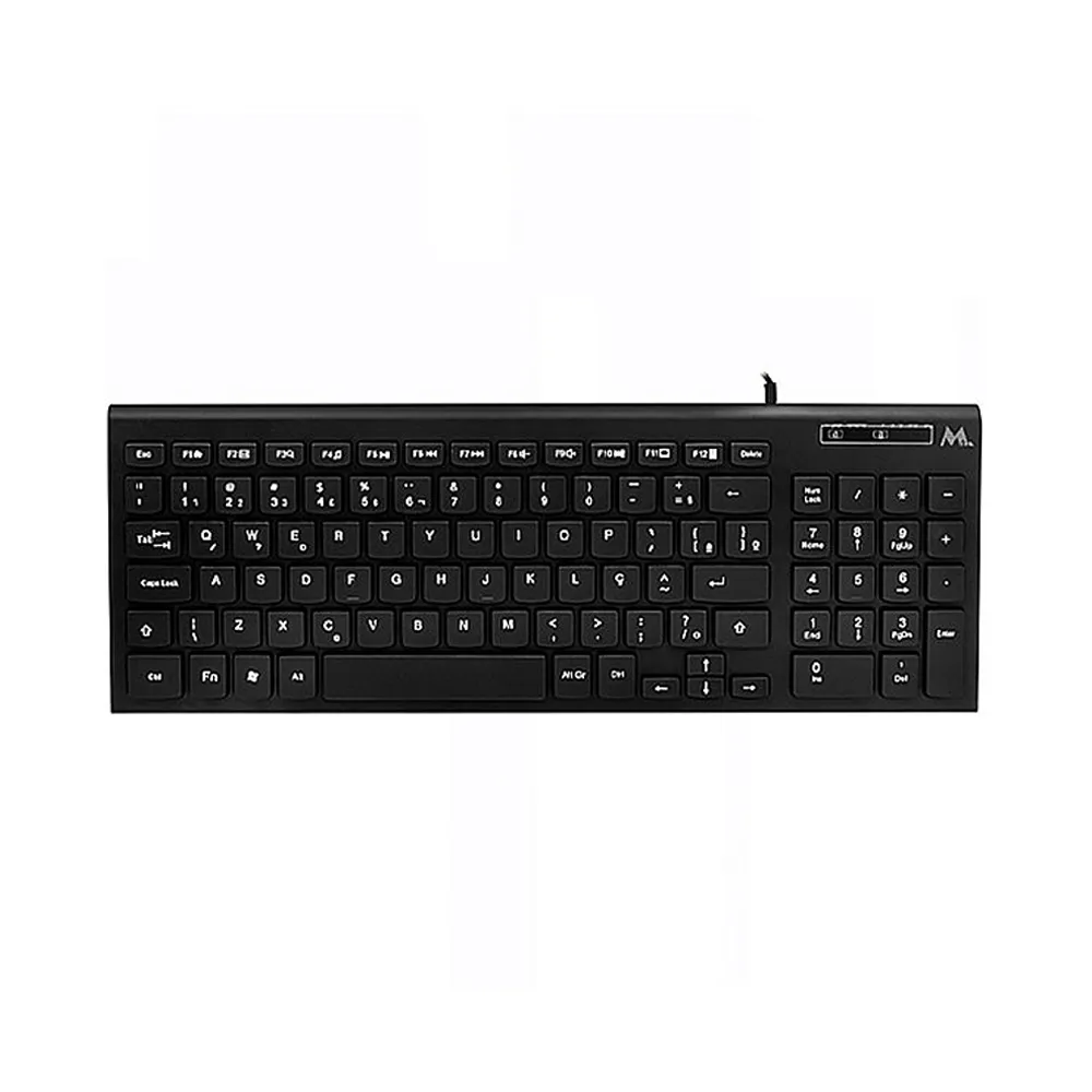 Teclado Mtek Kb-8501 Slim Compacto Português Preto
