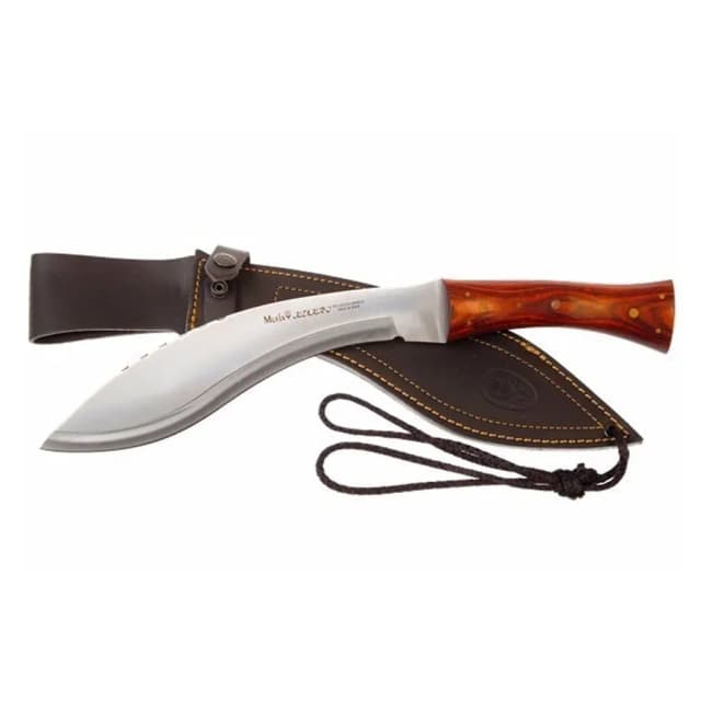 Faca de Caça Muela Kukri-26M Madeira Prensada Rosewood