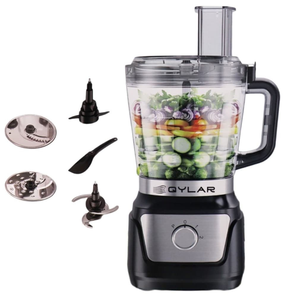Multiprocessador Qylar Qy-1316 4 Em 1 1000W 220V 2L Preto/Inox