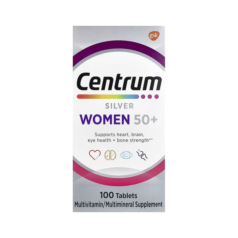 Multivitamínico Centrum Silver Women 50+ 100 Tabletes