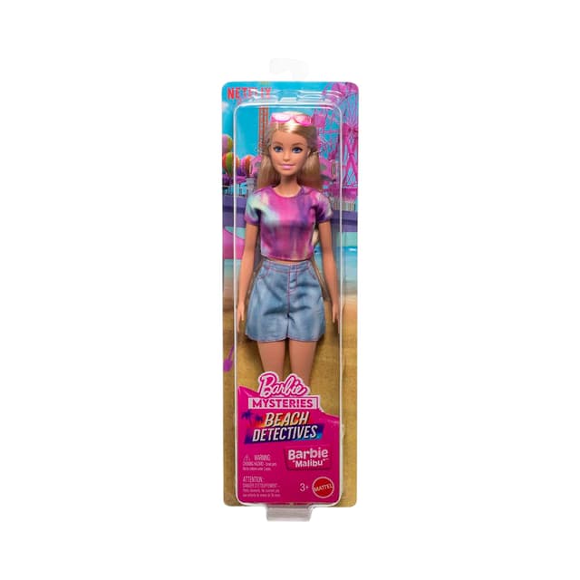 Boneca Barbie Mattel My Mysteries Beach Detectives Jfv63