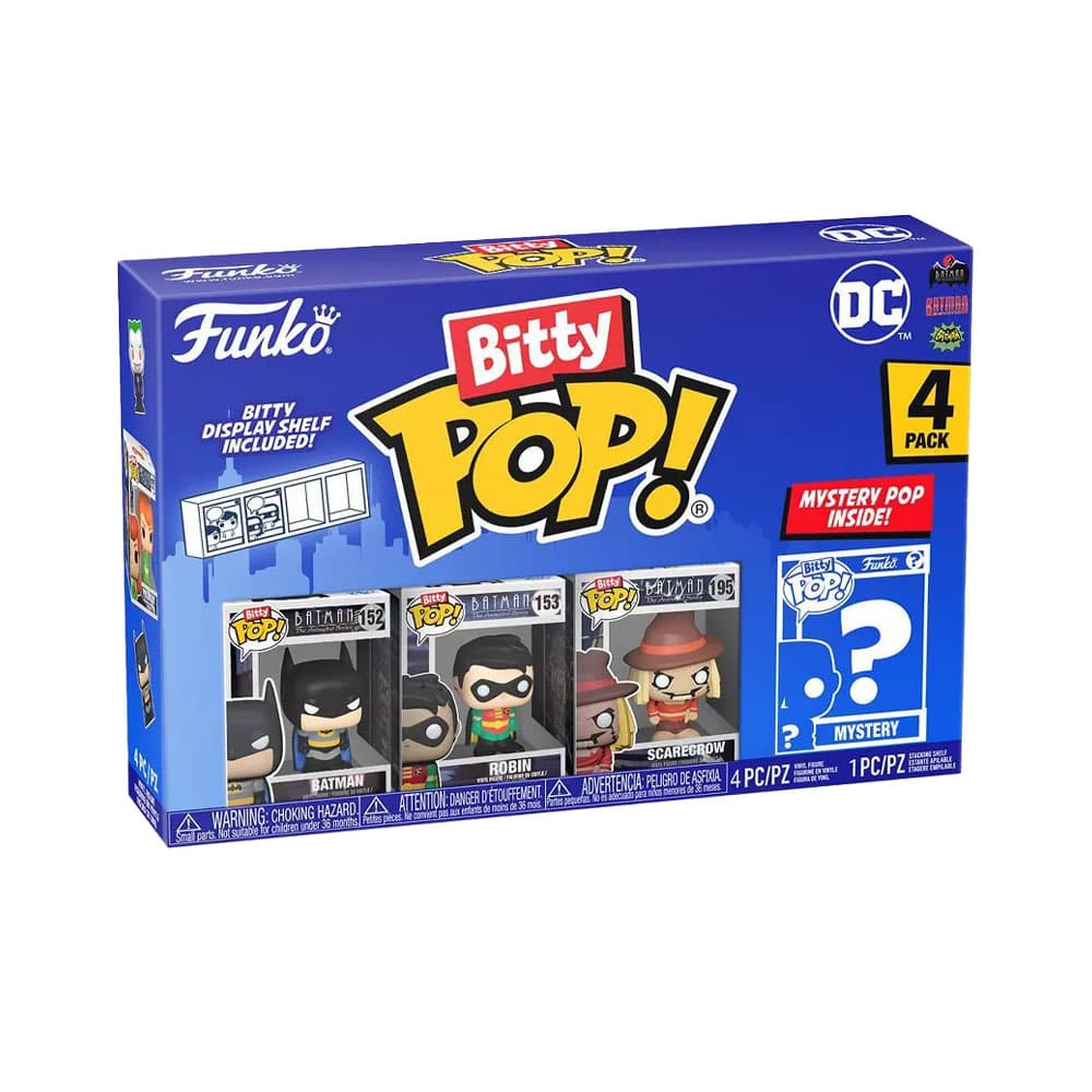 Boneco Funko Bitty Pop Dc Batman 4 Peças