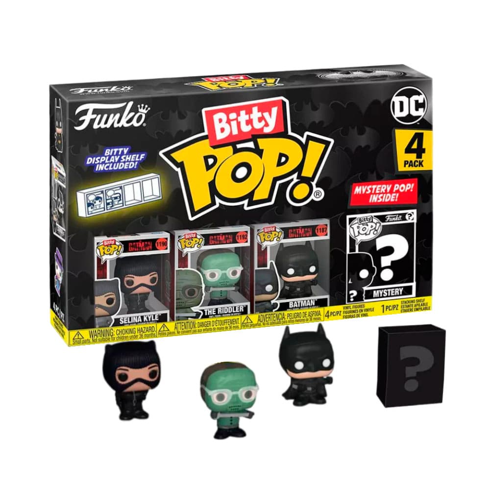 Boneco Funko Bitty Pop Dc Selina Kyle The Riddler Batman 4 Peças