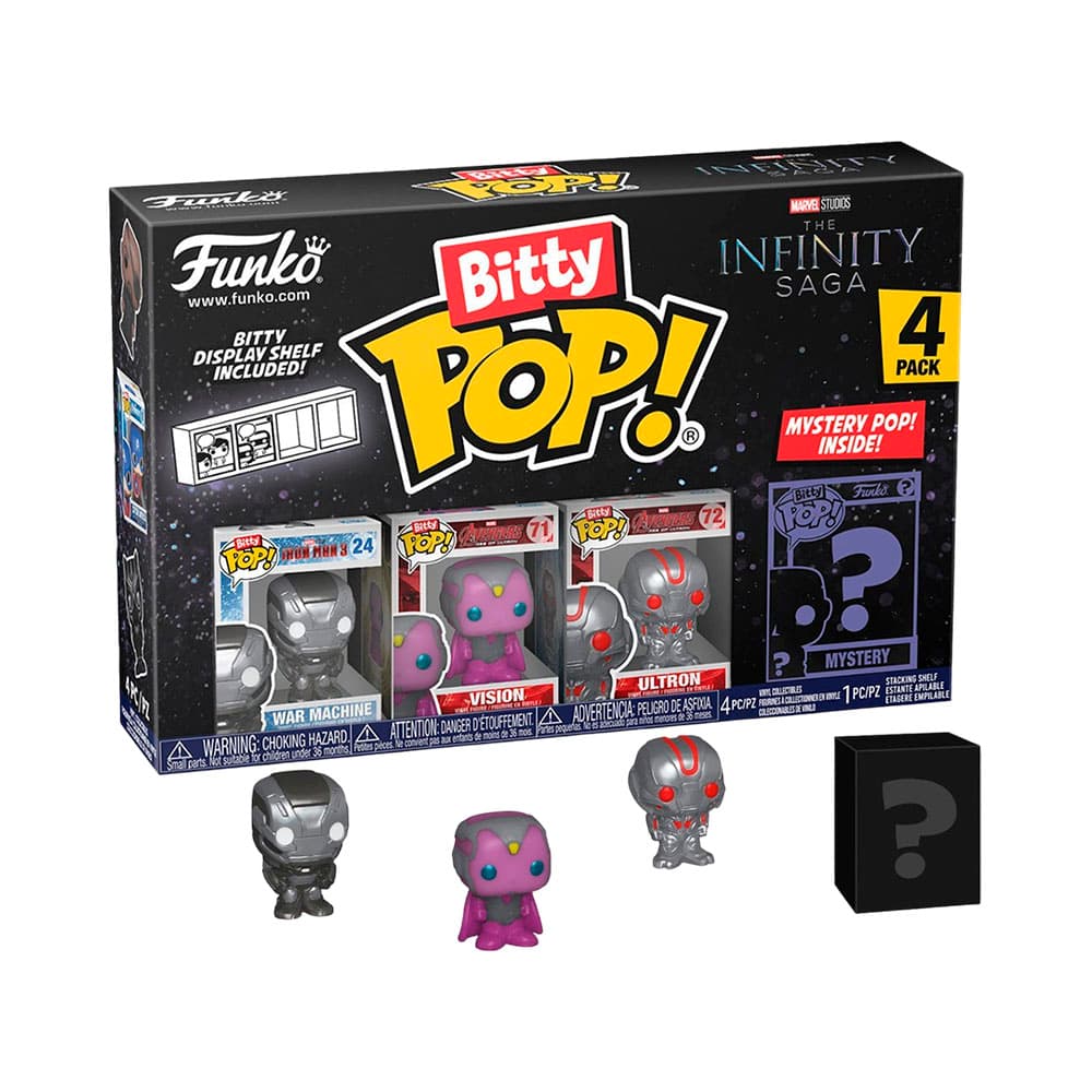 Boneco Funko Pop Marvel The Infinity Saga War Machine Vision Ultrom 4 Peças