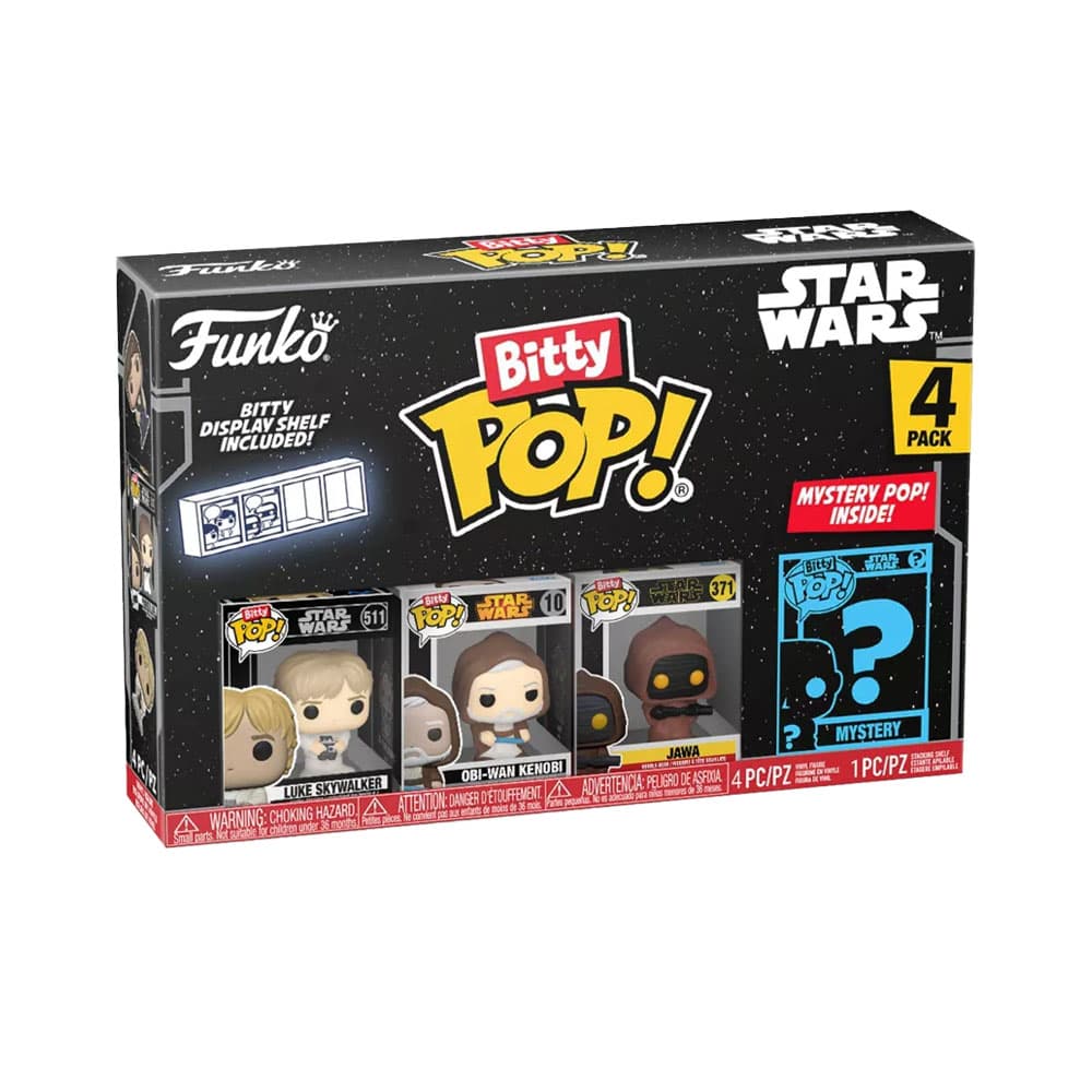 Boneco Funko Bitty Pop Star Wars Luke 4 Peças