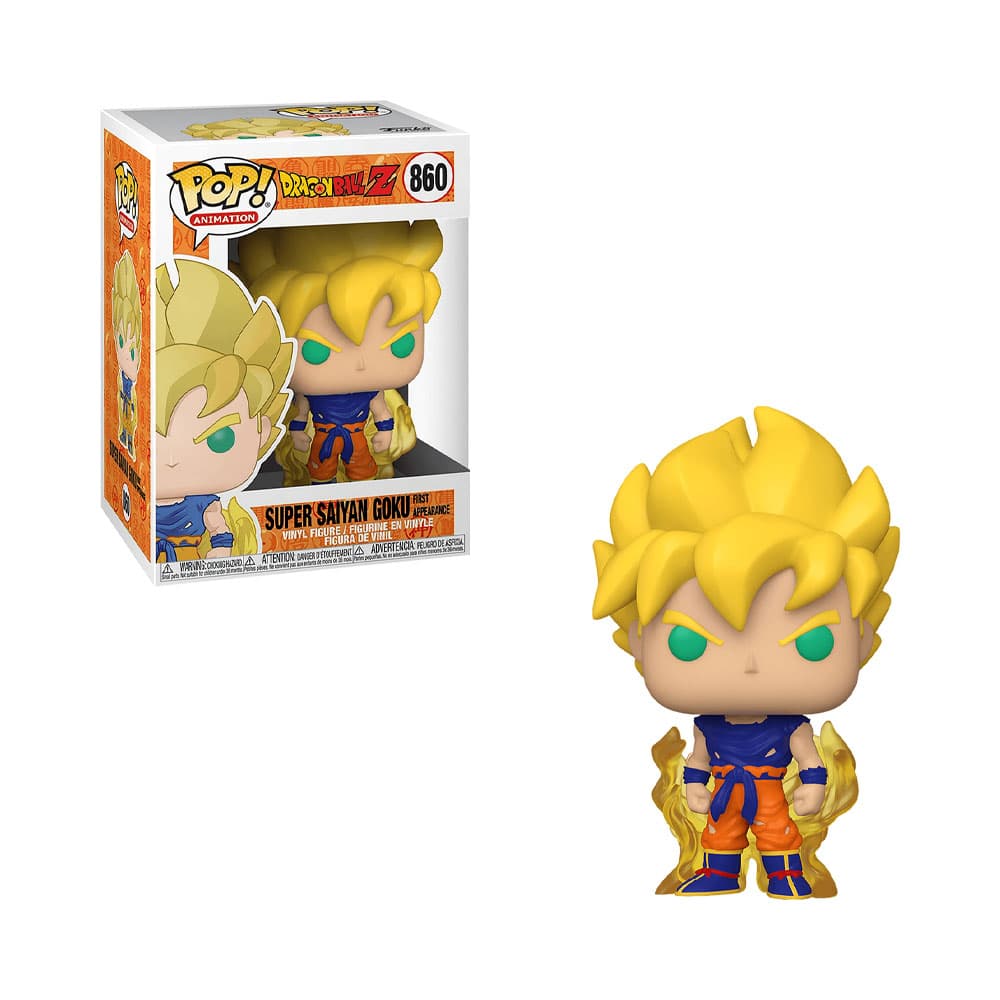 Boneco Funko Pop Animation Dragon Ball Z Super Saiyan Goku First Appearance 860