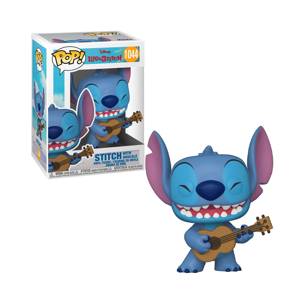 Boneco Funko Pop Disney Lilo & Stitch com Ukulele 1044