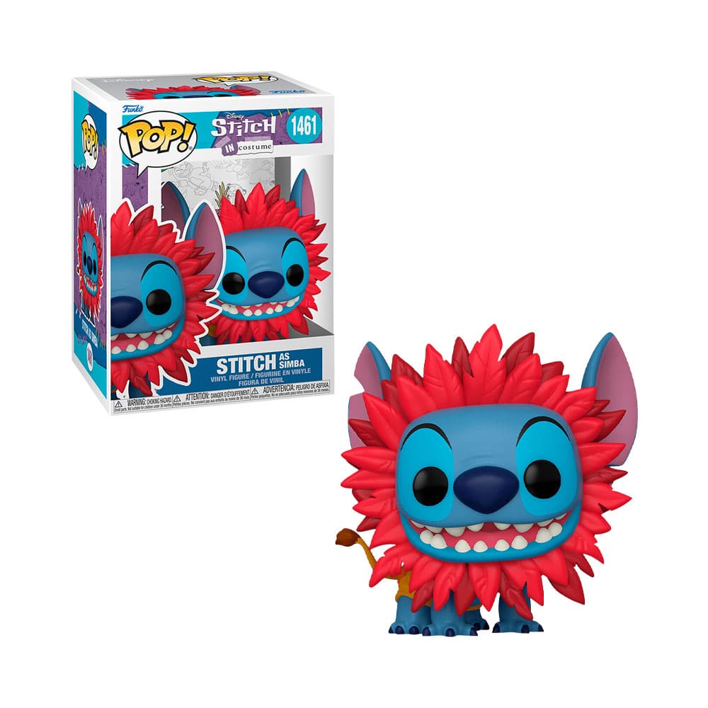 Boneco Funko Pop Disney Stitch de Fantasia Stitch Como Simba 1461