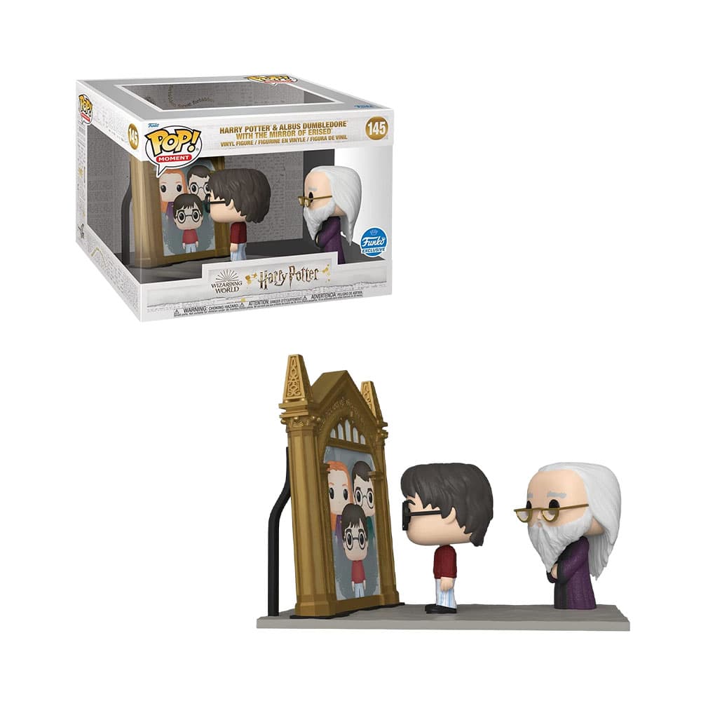 Boneco Funko Pop Harry Potter e Albus Dumbledore com O Espelho de Erised 145
