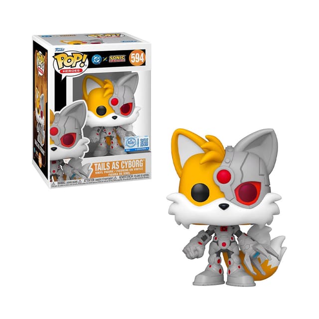 Boneco Funko Pop Heroes Sonic The Hedgehog Tails As Cyborg 594