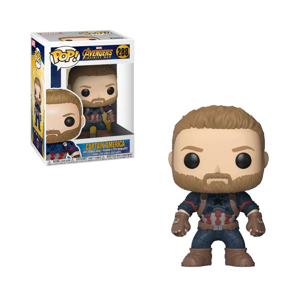 Boneco Marvel Funko Pop Avengers Infinity War Captain America 288