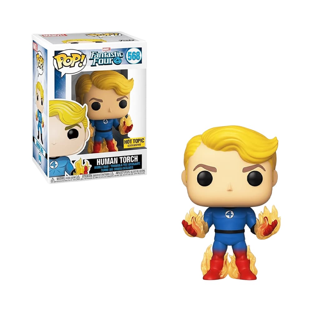 Boneco Marvel Funko Pop Fantastic Four 4 Human Torch