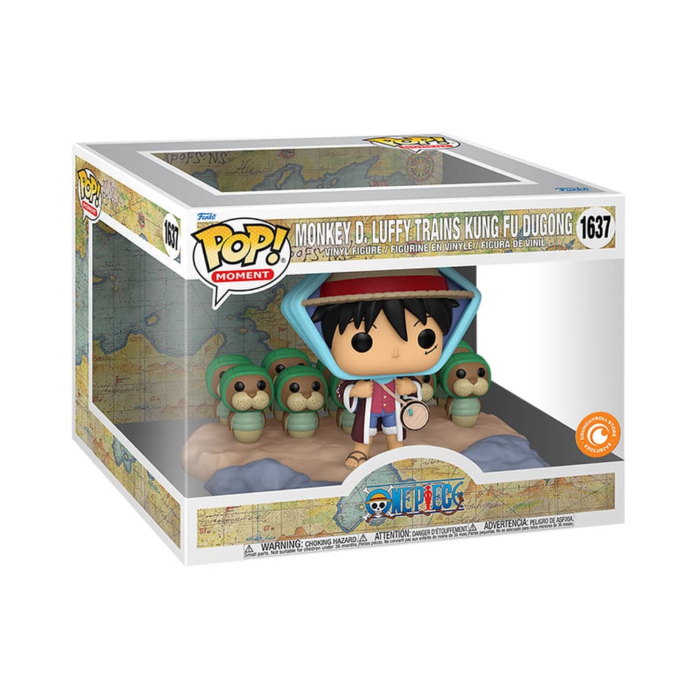 Boneco Funko Pop Moment One Piece Monkey D. Luffy Trains Kung Fu Dugong 1637