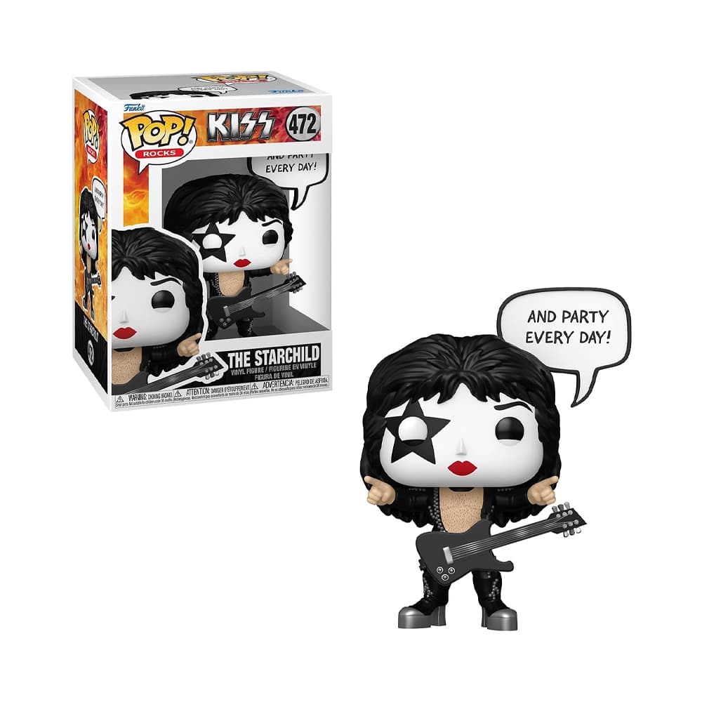 Boneco Funko Pop Rocks Kiss The Starchild 472