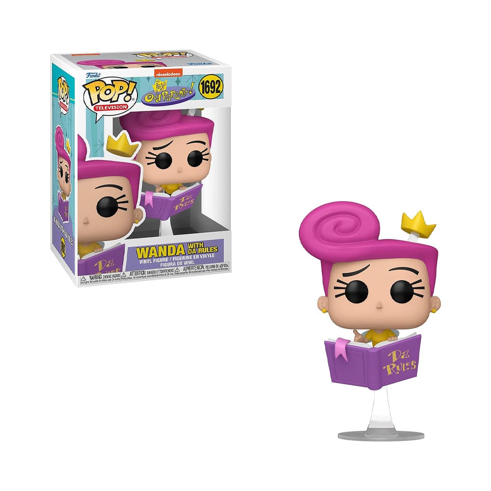 Boneco Funko Pop The Fairy Odd Parents Wanda With Da Rules 1692