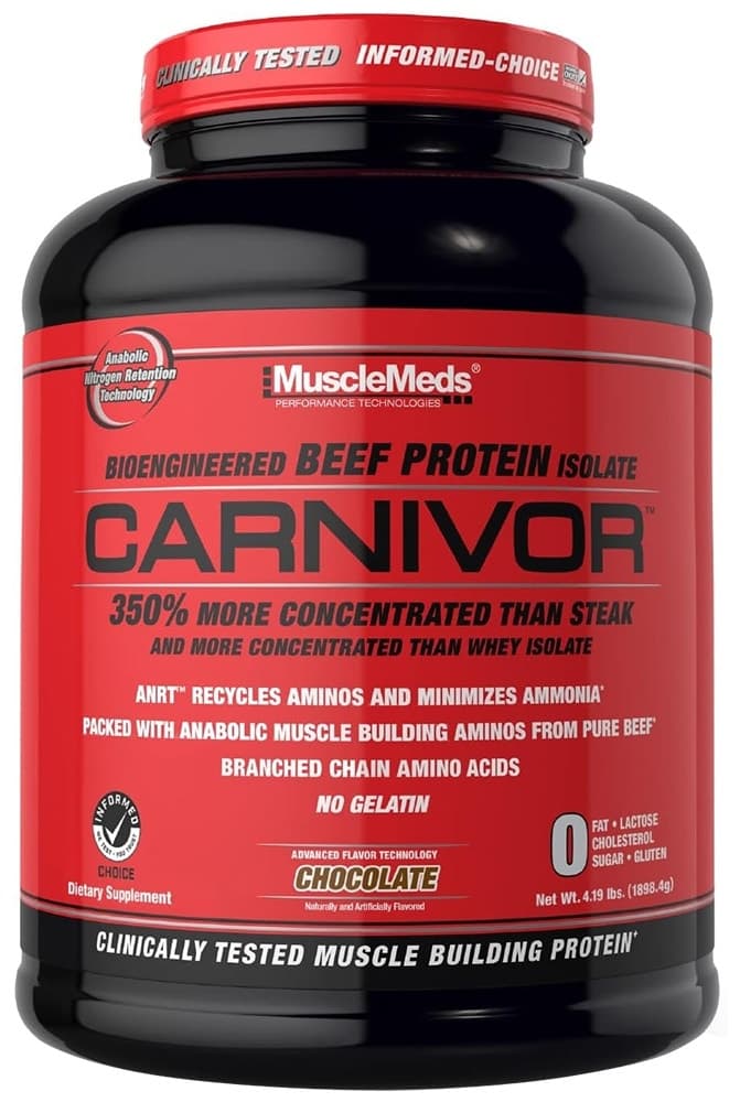 Proteína de Carne MuscleMeds Carnivor Chocolate 1898.4G
