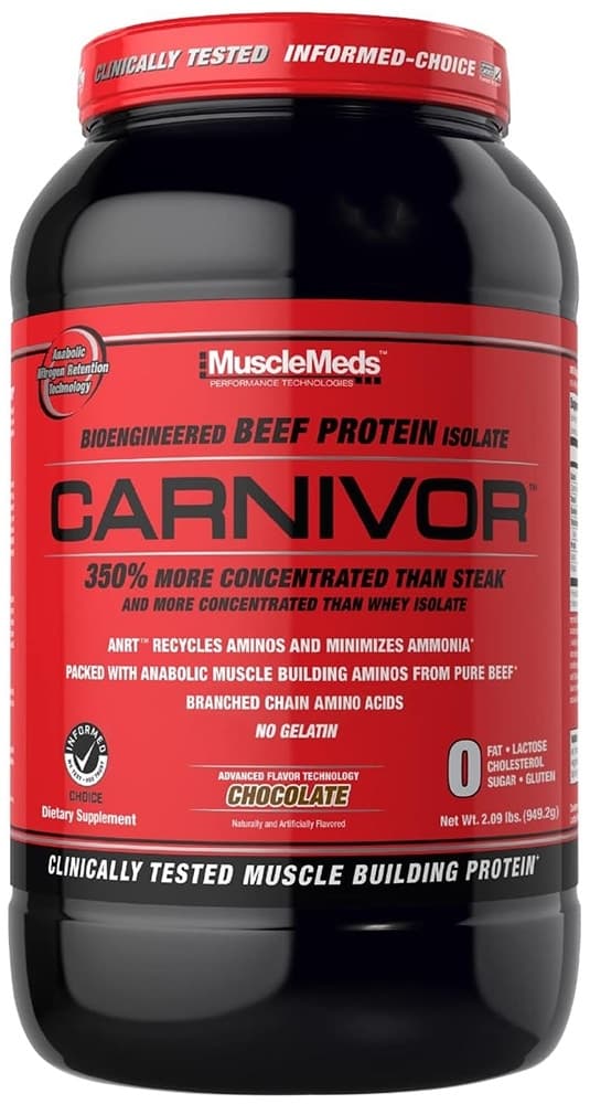 Proteína de Carne Carnivor Chocolate Musclemeds 949.2G