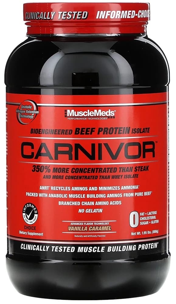 Proteína de Carne Musclemeds Carnivor Baunilha Caramelo 888G