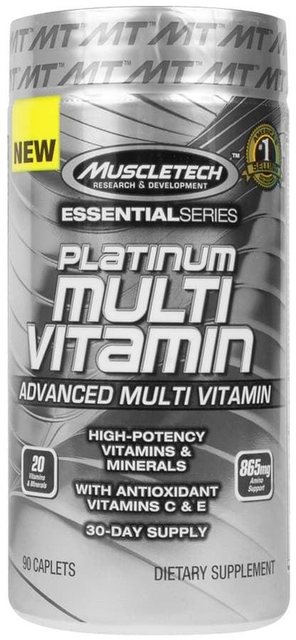 Multivitamínico Muscletech Essential Platinum 90 Cápsulas