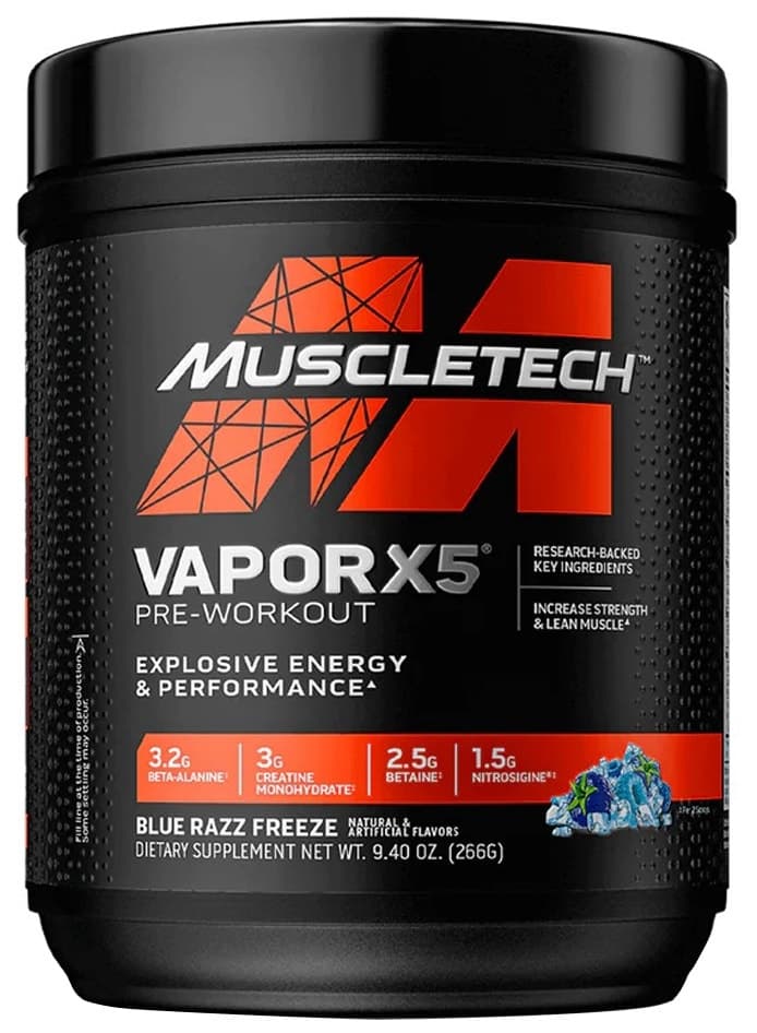 Suplemento Muscletech Vapor X5 Blue Razz Freeze - 266G