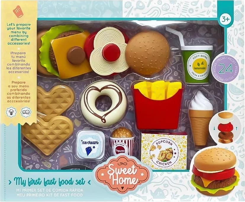 Brinquedo Sweet Home Fast Food Set Sw38