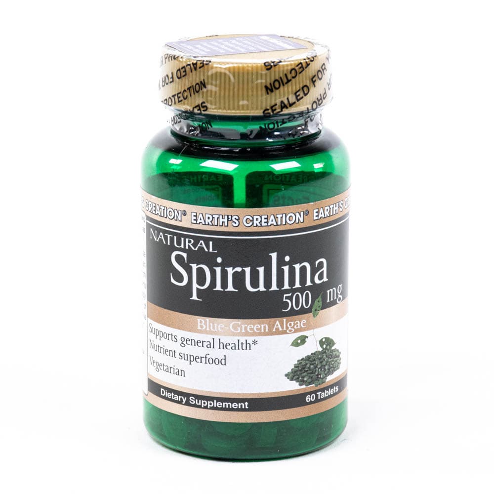 Spirulina Natural Earth's Creation 500MG 60 Comprimidos