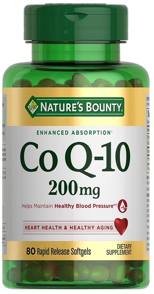 Coenzima Q-10 200MG (80 Cápsulas) Nature's Bounty