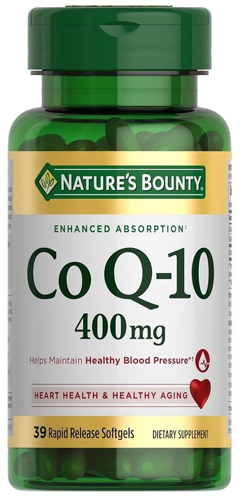 Coenzima Q-10 400MG Natures Bounty (80 Cápsulas Gelatinosas)