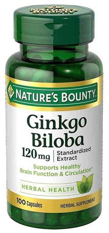 Suplemento Nature's Bounty Ginkgo Biloba 120MG (100 Cápsulas)