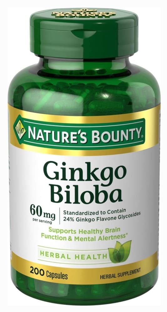 Cápsulas Ginkgo Biloba 60MG Nature's Bounty 200