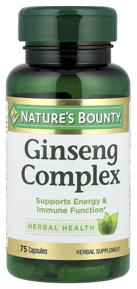 Suplemento Natures Bounty Ginseng Complex 75 Cápsulas