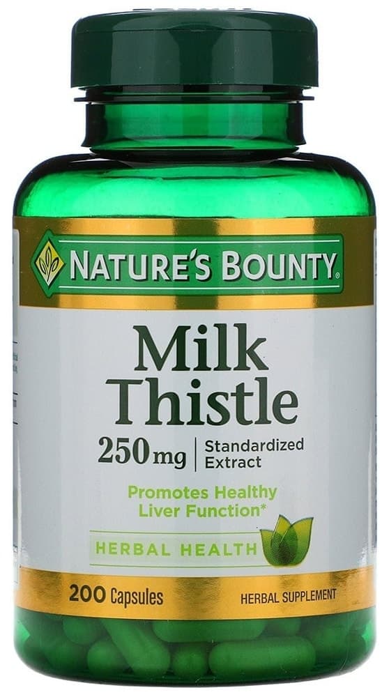 Suplemento Cardo Mariano Nature's Bounty 250MG (200 Cápsulas)