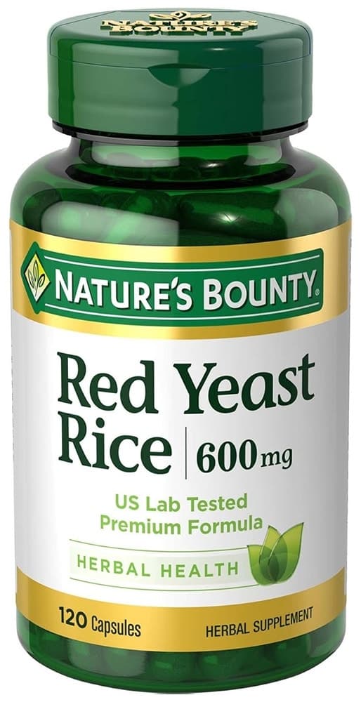 Suplemento Arroz Vermelho Fermentado Nature's Bounty 600MG (120 Cápsulas)
