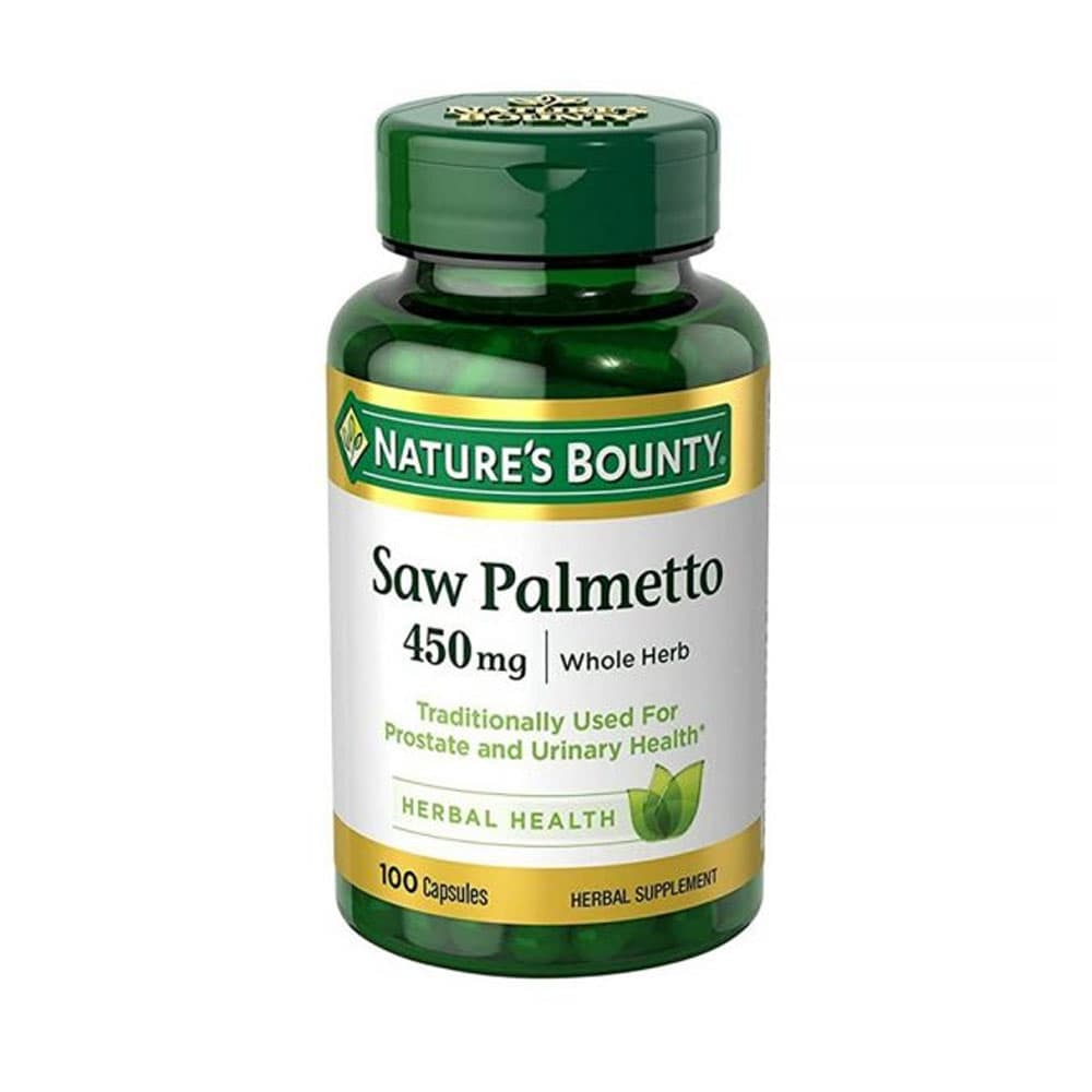 Cápsulas de Saw Palmetto Nature's Bounty 450 Mg 100 Unidades