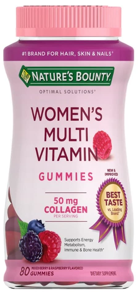 Vitaminas Gomas Multivitamínicas para Mulheres Nature's Bounty 50MG (80 Gomas)
